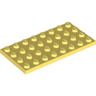 Lego destička 4x8, světle žlutá jasná (6213270)